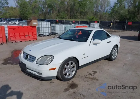 2000 Mercedes-Benz Slk 230 Kompressor из США, поврежденный, VIN WDBKK47FXYF145123